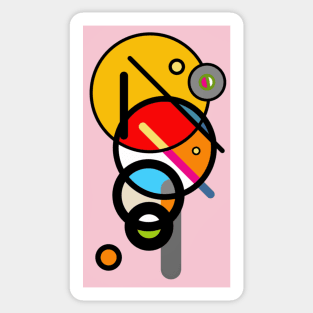 Expressive automatism abstract 5232 Sticker